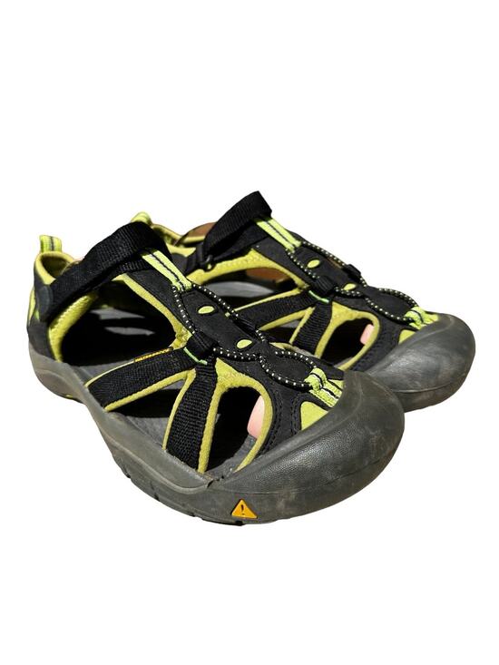Keen Newport Sandals Hiking Closed Toe Waterproof Rubber Black Yellow Green 6 main image 4